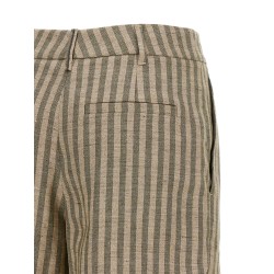 Striped bermuda shorts