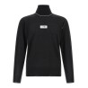 Turtleneck sweater with contrast stitching