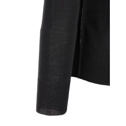 Turtleneck sweater with contrast stitching