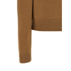 Cashmere mixed crew neck cardigan