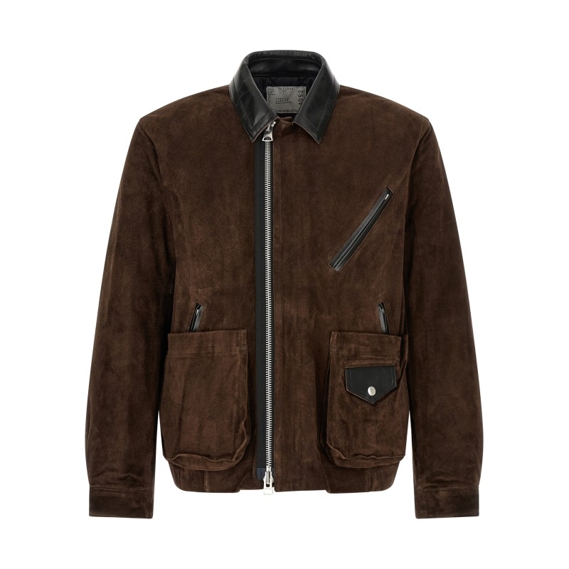 Suede blouson