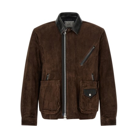Suede blouson