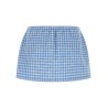 Fleece-effect vichy skirt