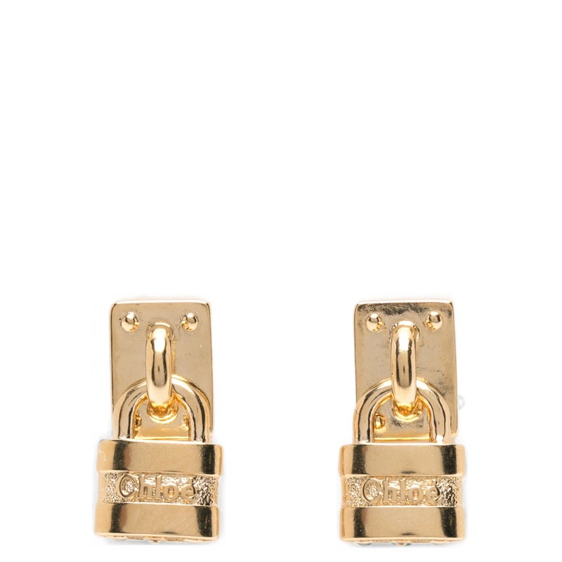 'Paddington' mini padlock earrings