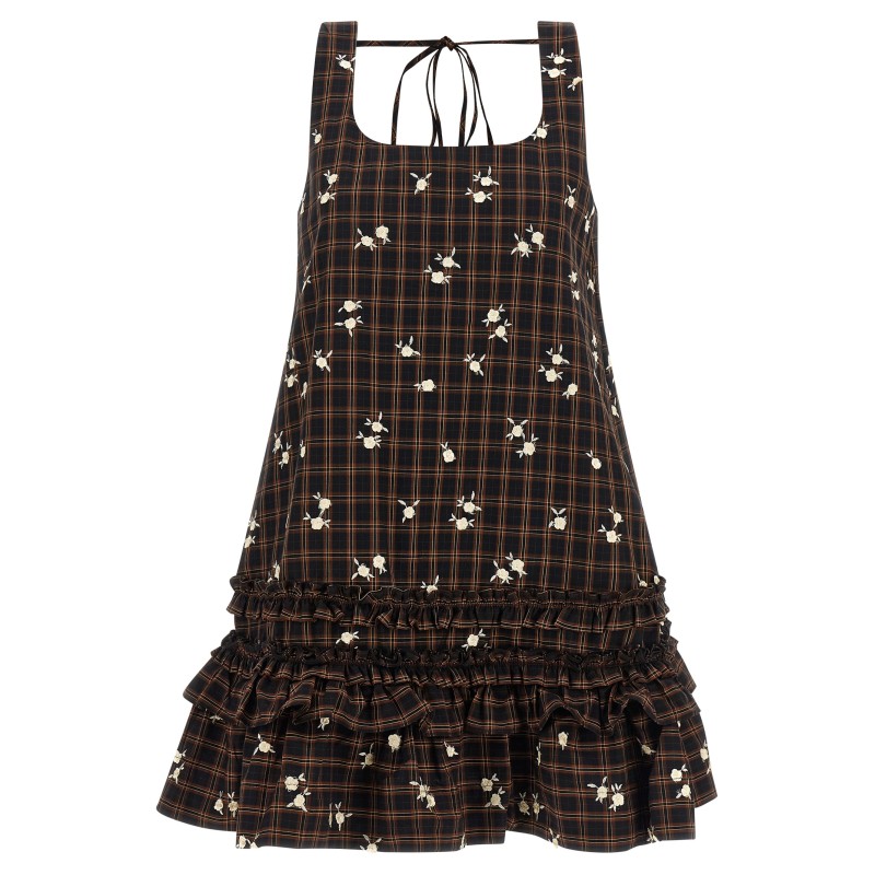 'Check Flower' dress