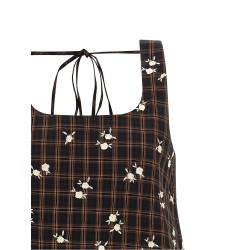 'Check Flower' dress