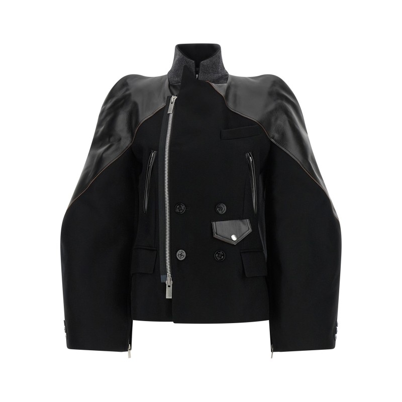 Melton wool jacket