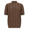 Wide ribbed polo shirt