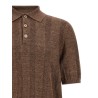 Wide ribbed polo shirt