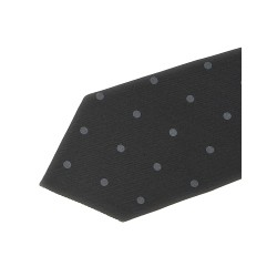 Polka dot silk tie