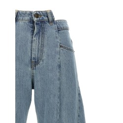 Jeans asymmetrical waist