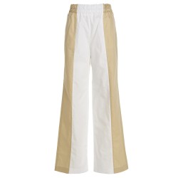 Loose leg two-color pants