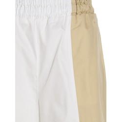 Loose leg two-color pants