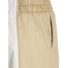 Loose leg two-color pants