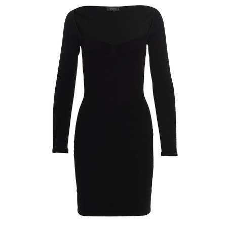 Ribbed viscose dress
