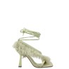 'Feather Wrap’ sandals