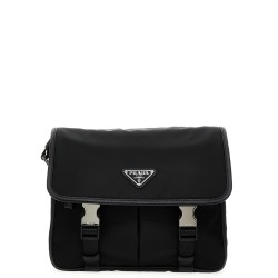 Logo nylon crossbody bag