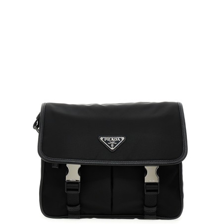 Logo nylon crossbody bag