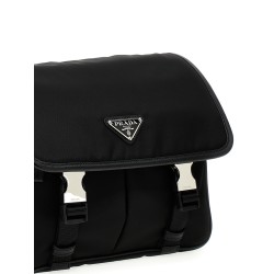 Logo nylon crossbody bag