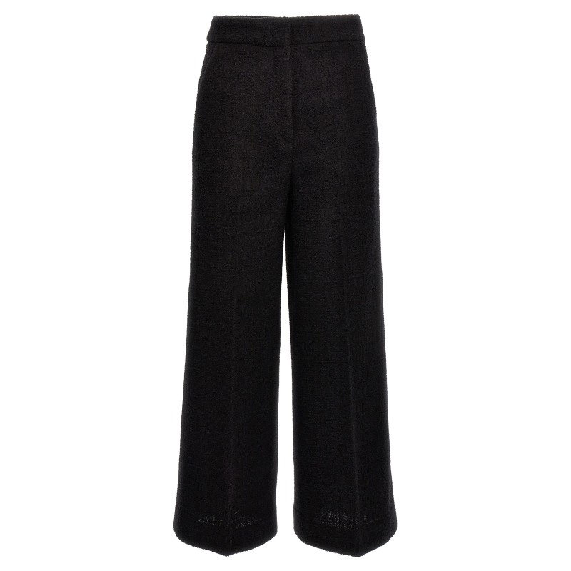 Cropped bouclè pants