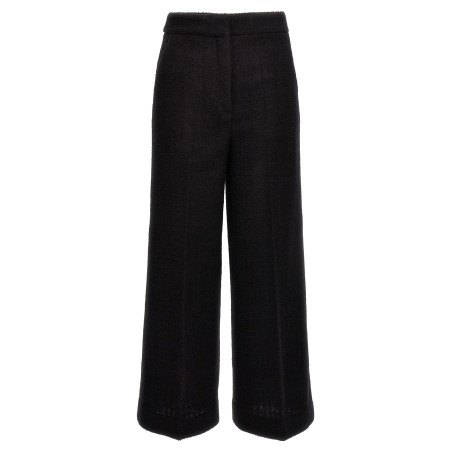 Cropped bouclè pants