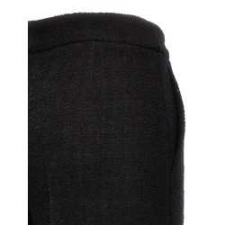 Cropped bouclè pants