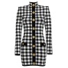 Vichy knit dress