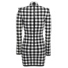 Vichy knit dress