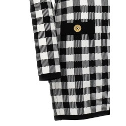 Vichy knit dress