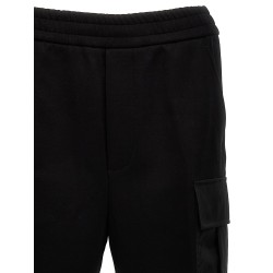Nylon insert cargo joggers