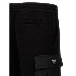 Nylon insert cargo joggers