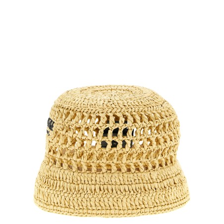 Crochet logo bucket hat