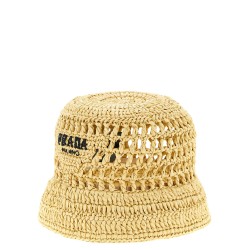Crochet logo bucket hat