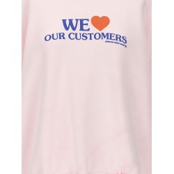 'We Love Our Customers' sweatshirt