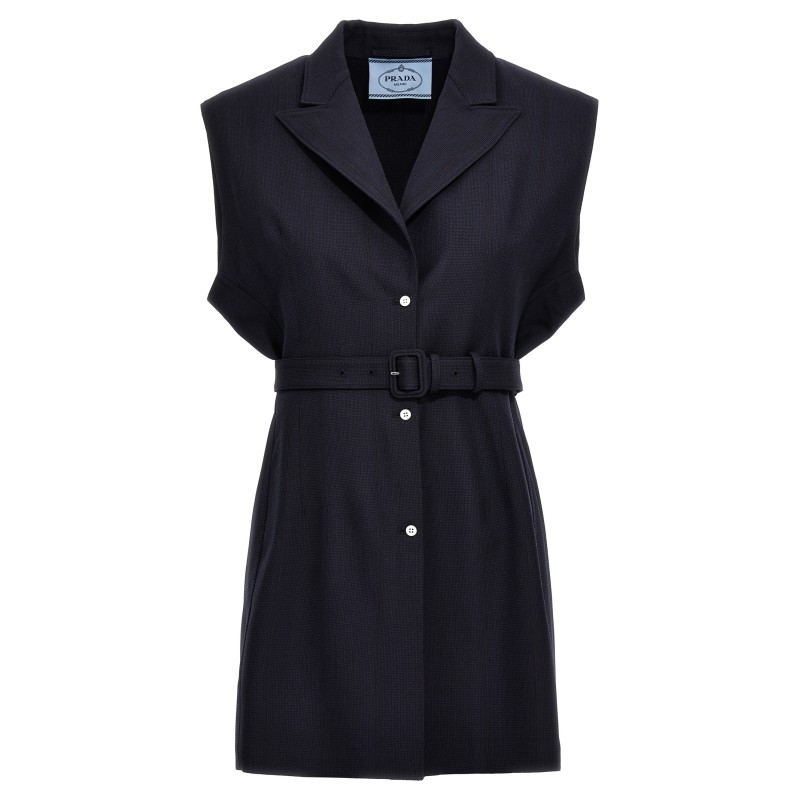 Belt wool vest