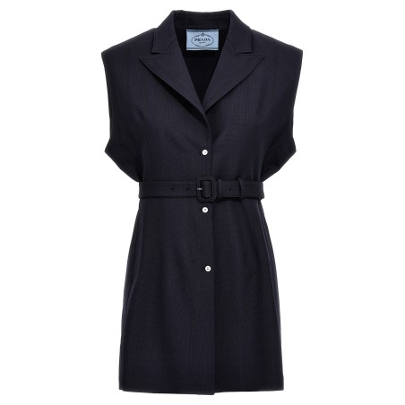 Belt wool vest