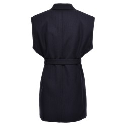 Belt wool vest