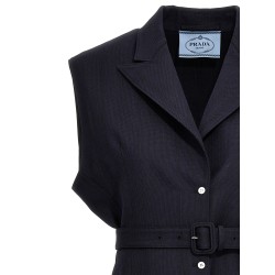 Belt wool vest
