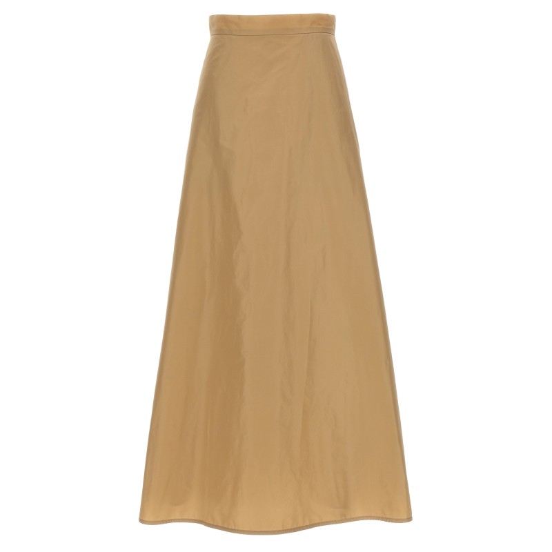 Long flared skirt