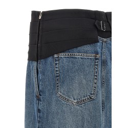 Tuxedo band skirt