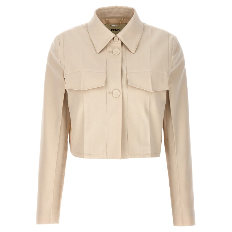 Tailored crop jacket