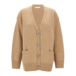 Logo button cardigan