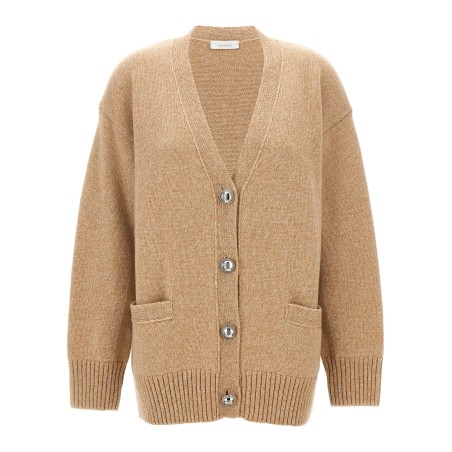 Logo button cardigan