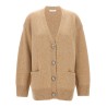 Logo button cardigan