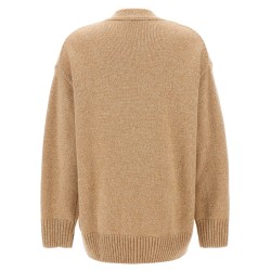 Logo button cardigan