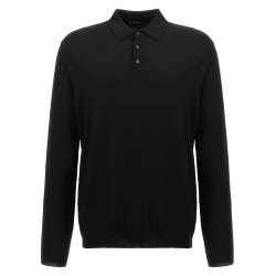 Wool polo shirt