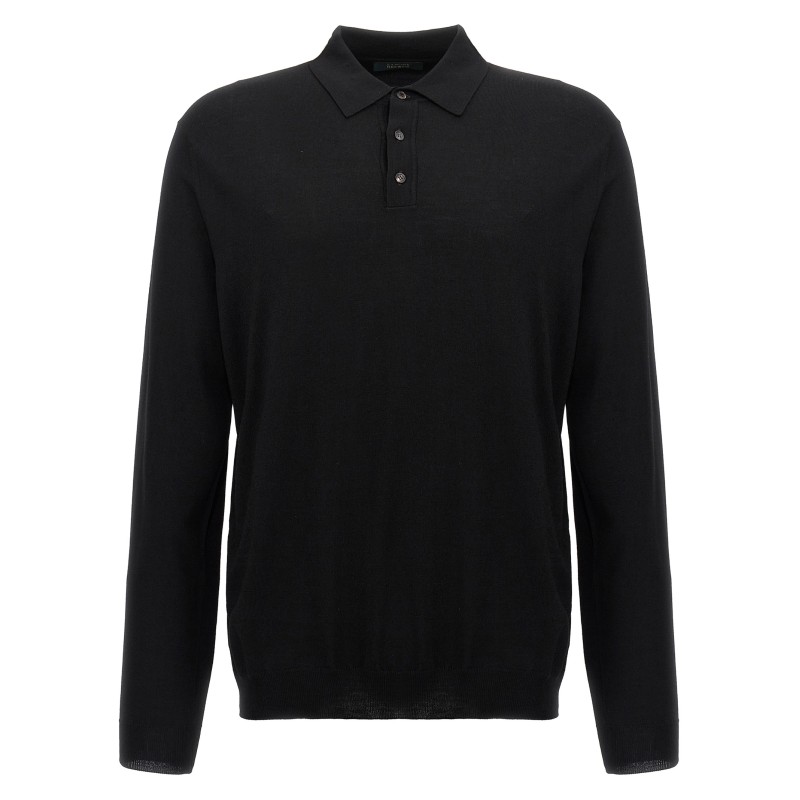 Wool polo shirt