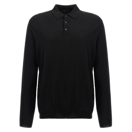 Wool polo shirt