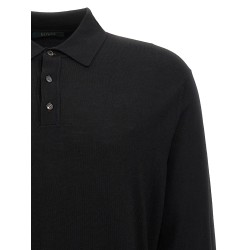 Wool polo shirt