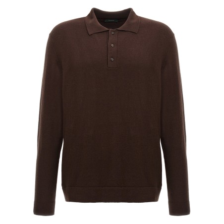 Cashmere wool polo shirt
